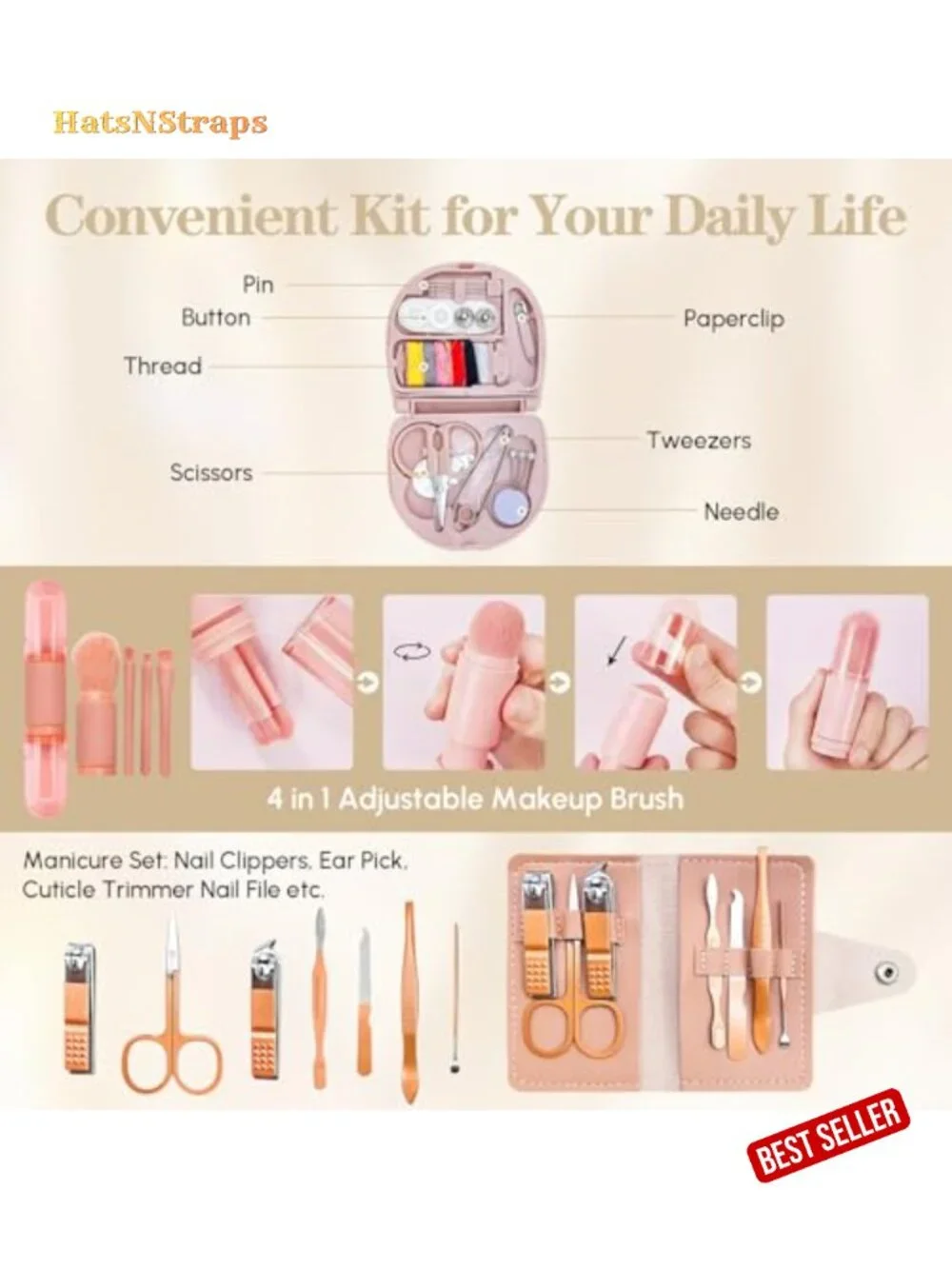 Wedding Day Emergency Kit 100+ Essentials Cosmetic Bag PU
